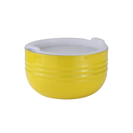 Bon Chef Cold Wave Bowl & Stacking Cover  7 1/8" Dia X 4" H  1 Qt 20 Oz 9318YELLOW